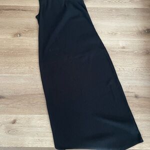 GAP Black Ribbed One Shoulder Dress